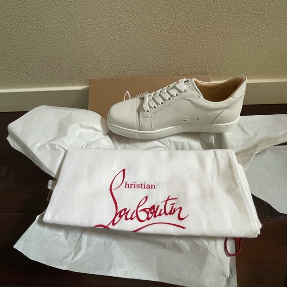 christian louboutin vieira platform red sole sneakers